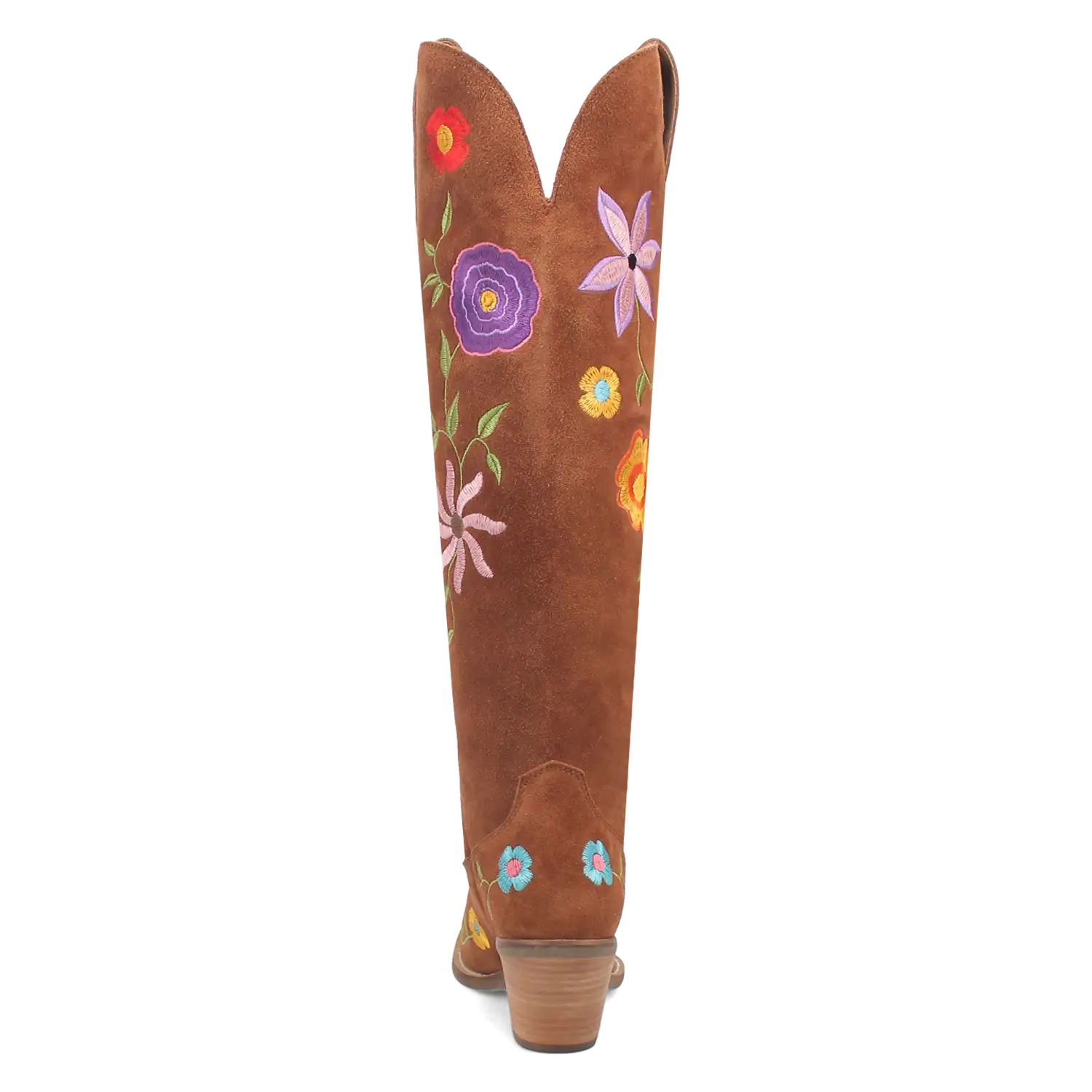Dingo Flower Power - Women's Suede Leather Cowgirl Boots