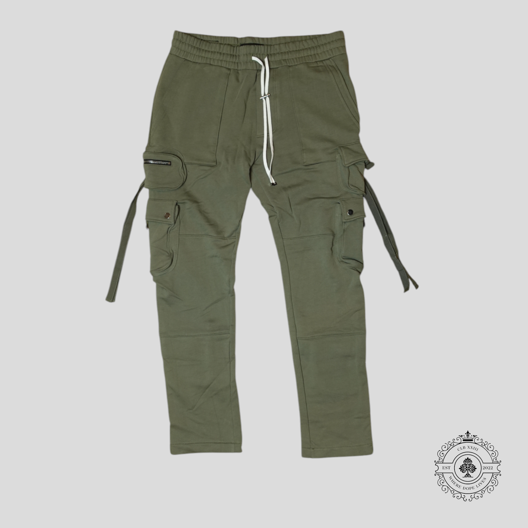 Amiri Tapered Cargo Sweatpants in Green