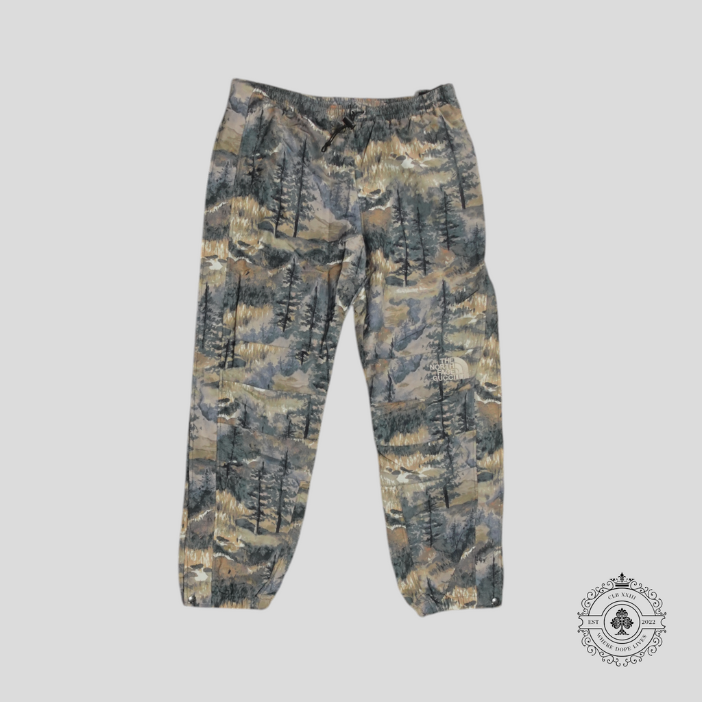 Gucci X The North Face Forest Print Nylon Casual Pants
