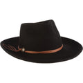 Scala Palermo - Wide Brim Wool Felt Fedora Hat