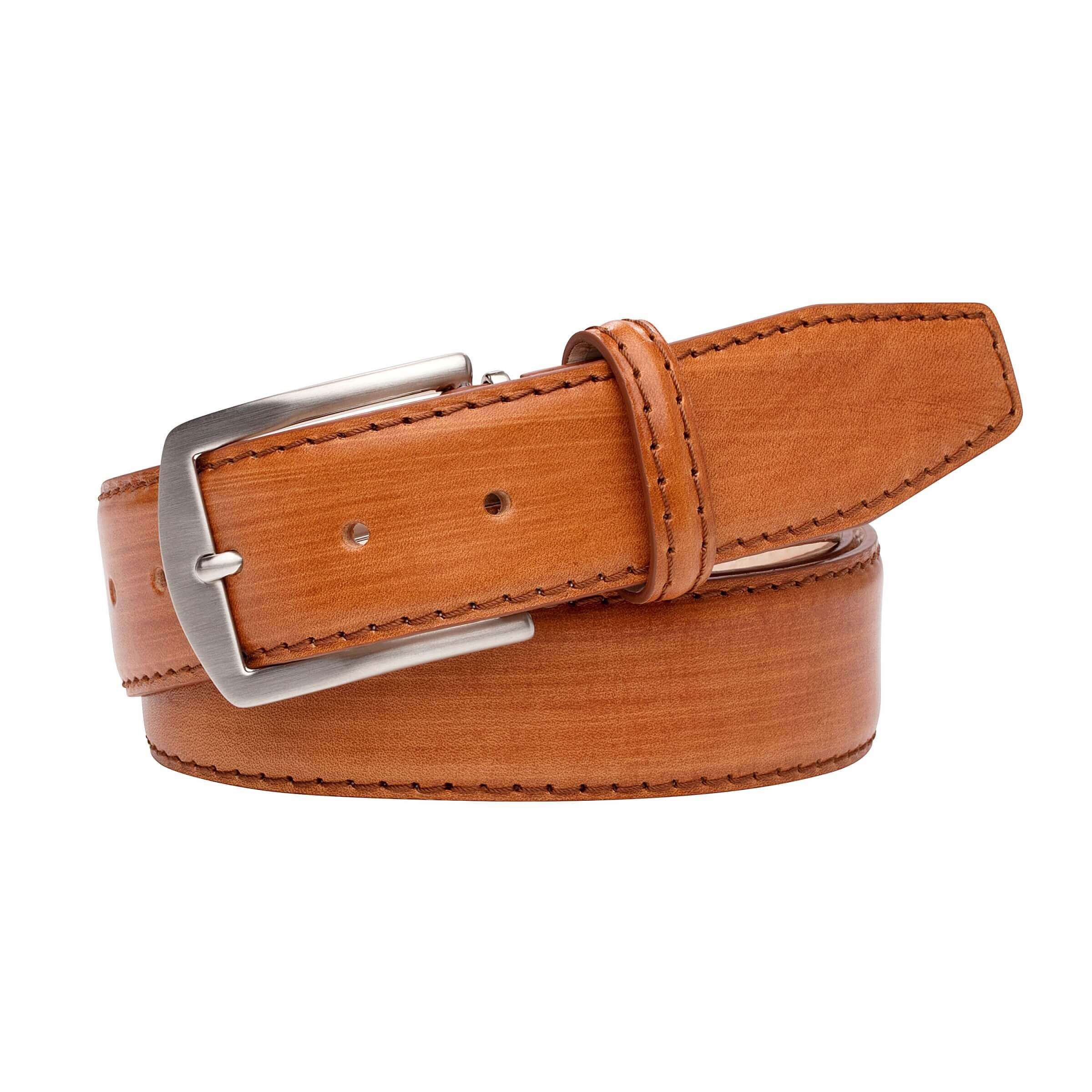 Hand Stained Veg Tan Italian Calf Belt