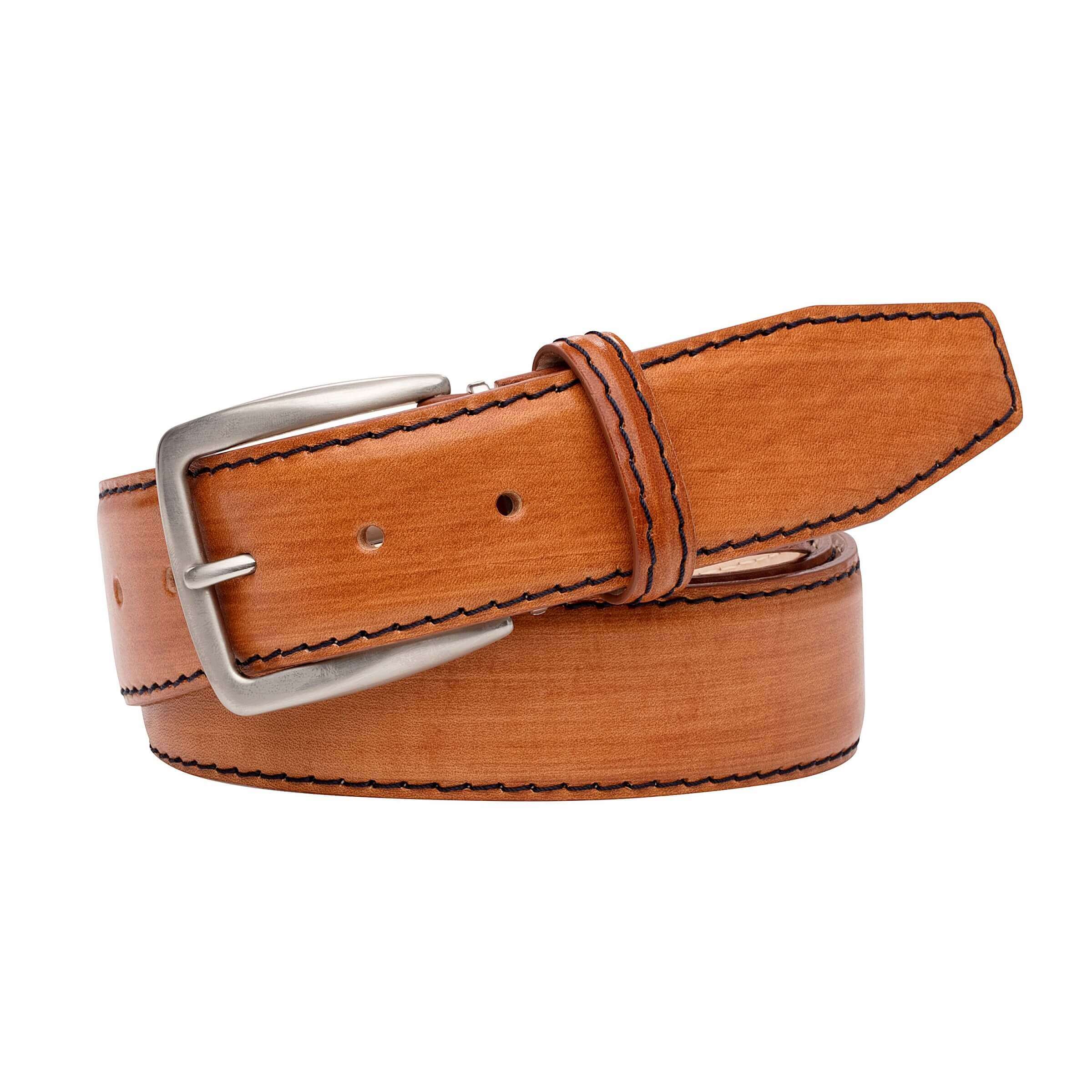 Hand Stained Veg Tan Italian Calf Belt