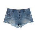 Landa Prive Women's Vintage Wash Raw Hem Denim Shorts