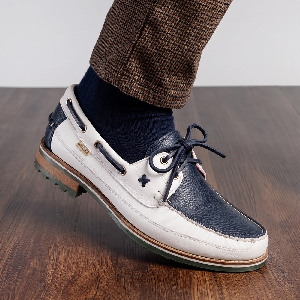 Amalfi Navy / White