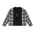Landa Prive Plaid Panel Long Sleeve T-Shirt