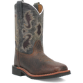 Dan Post Creek (Dark Navy/Brown) - Little Kid's/Big Kid's Leather Cowboy Boots
