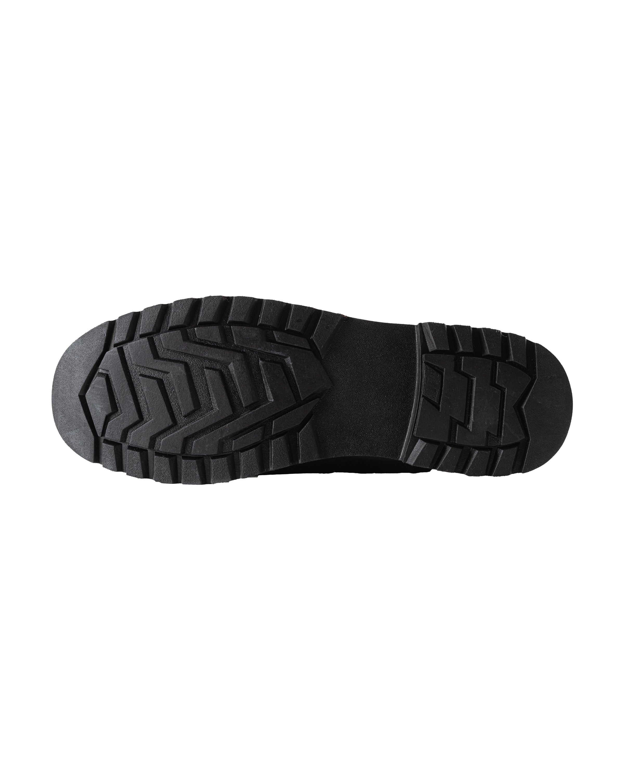 Elk Woods Black Tumbled Leather Zipped Work Boots [R84438]