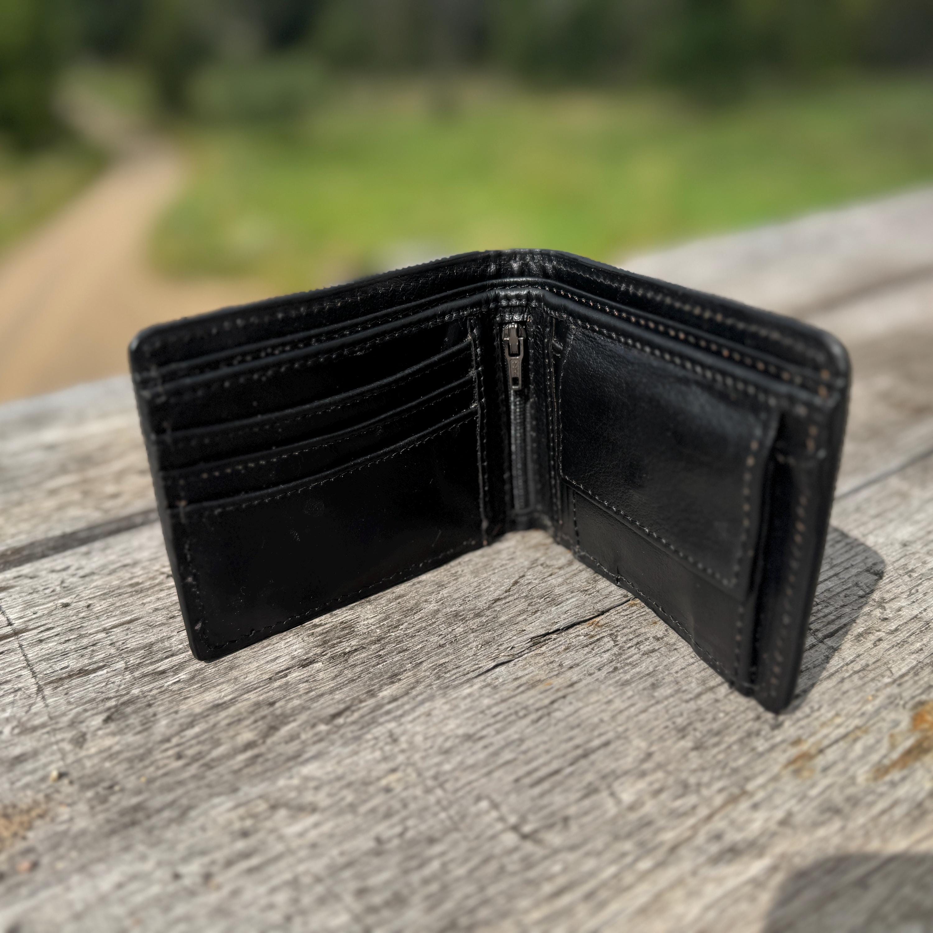 Men’s Western bi-fold wallet tooled sunflowers by Double B Wild Rags