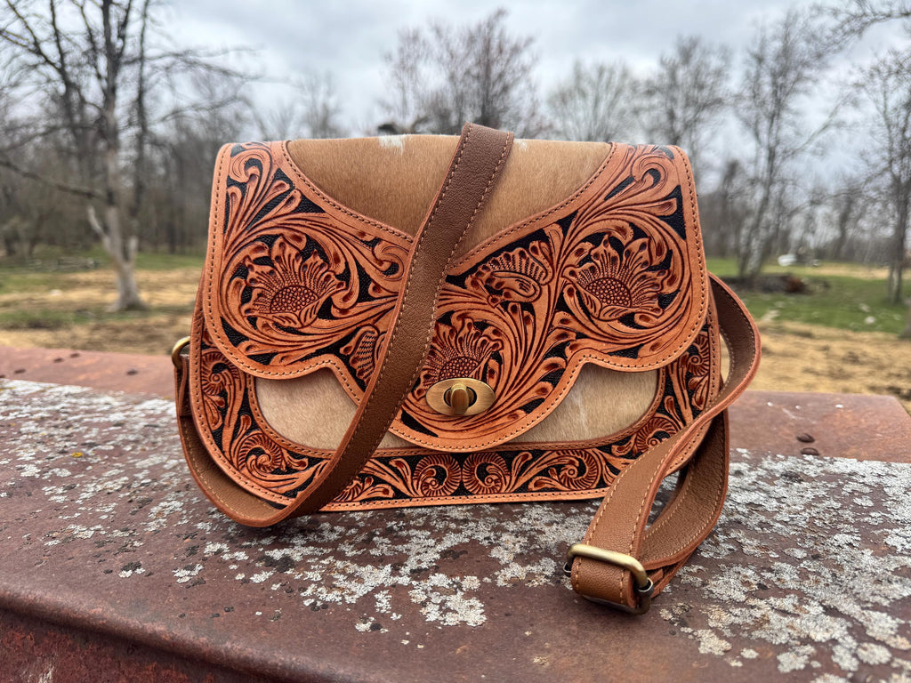 Canyon Floral Western Crossbody Purse by Double B