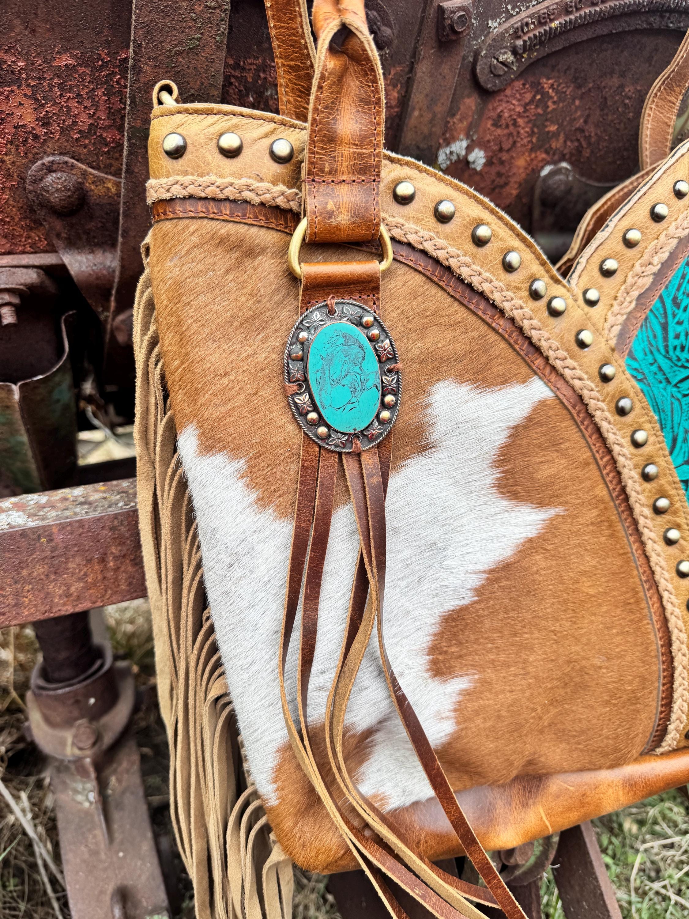 Turquoise Gypsy Tote Bag by Double B