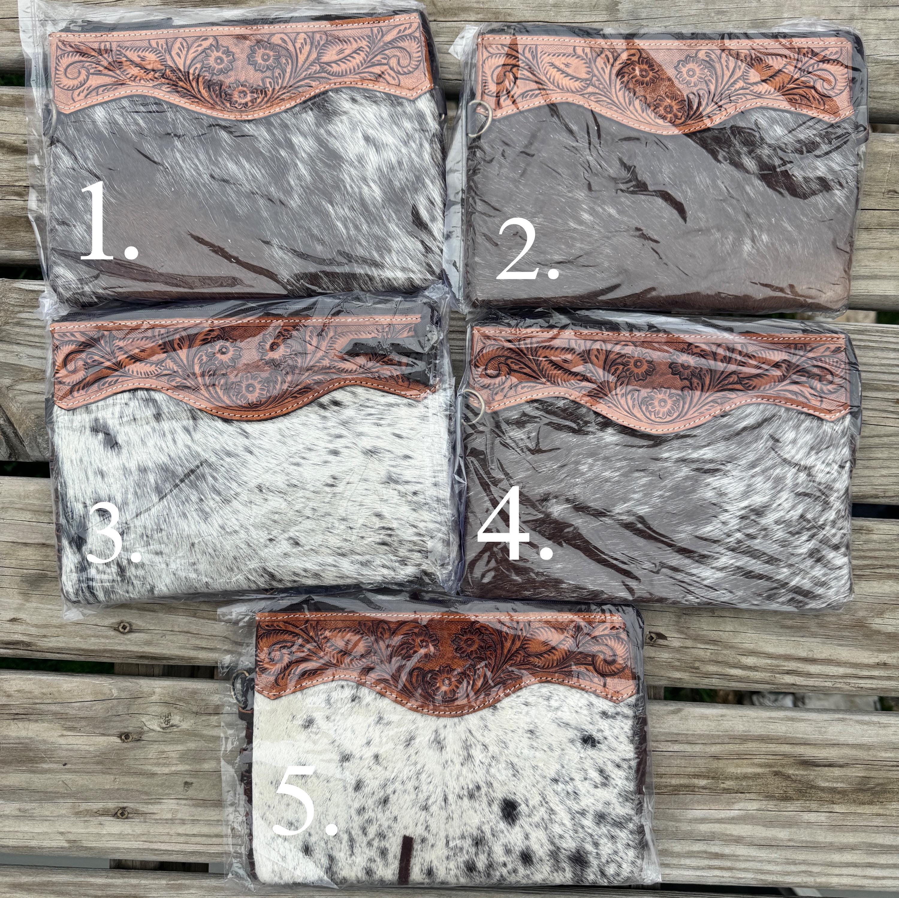 Genuine Western Cowhide Leather Purse with fringe