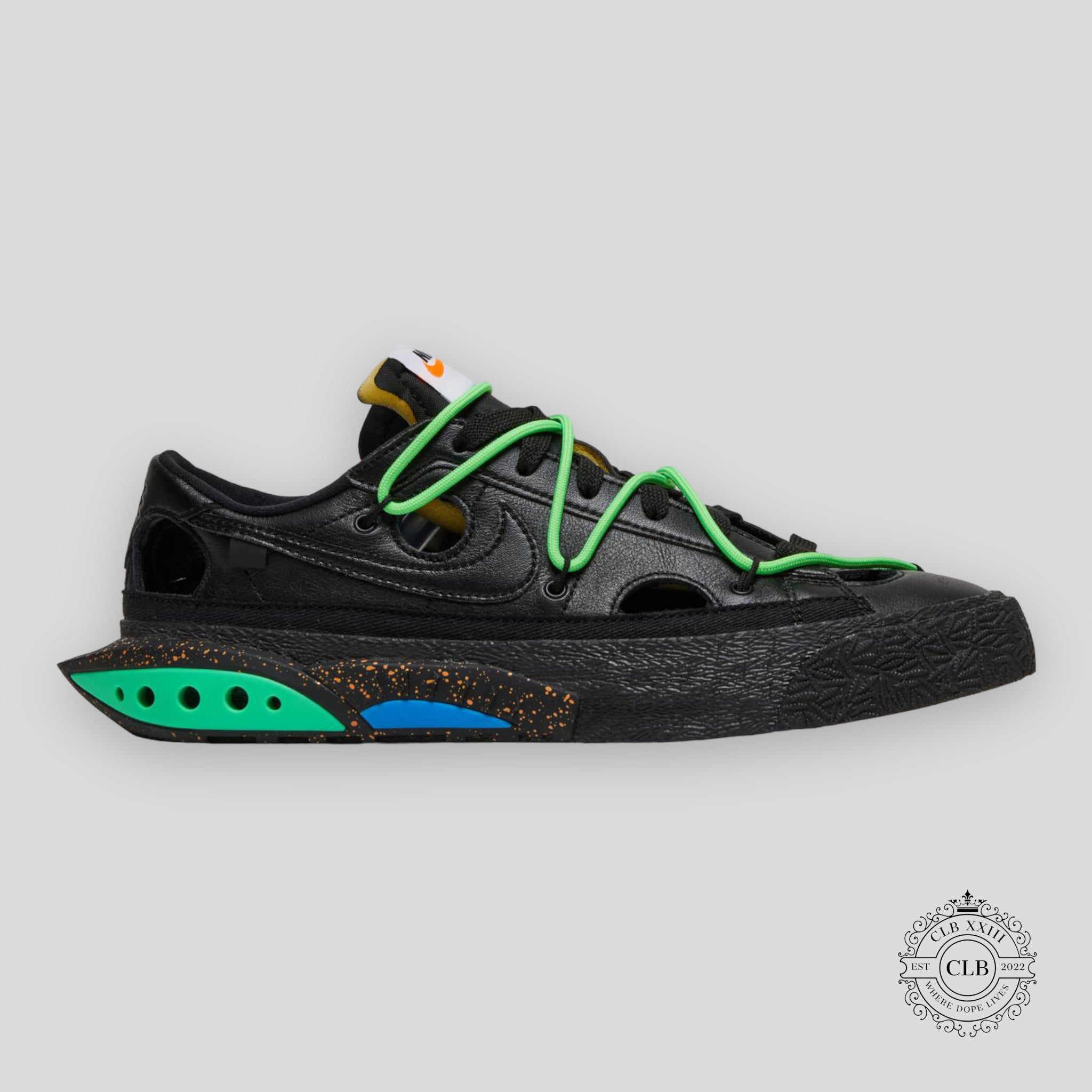 NIKE BLAZER LOW X OFF WHITE "ELECTRO GREEN"
