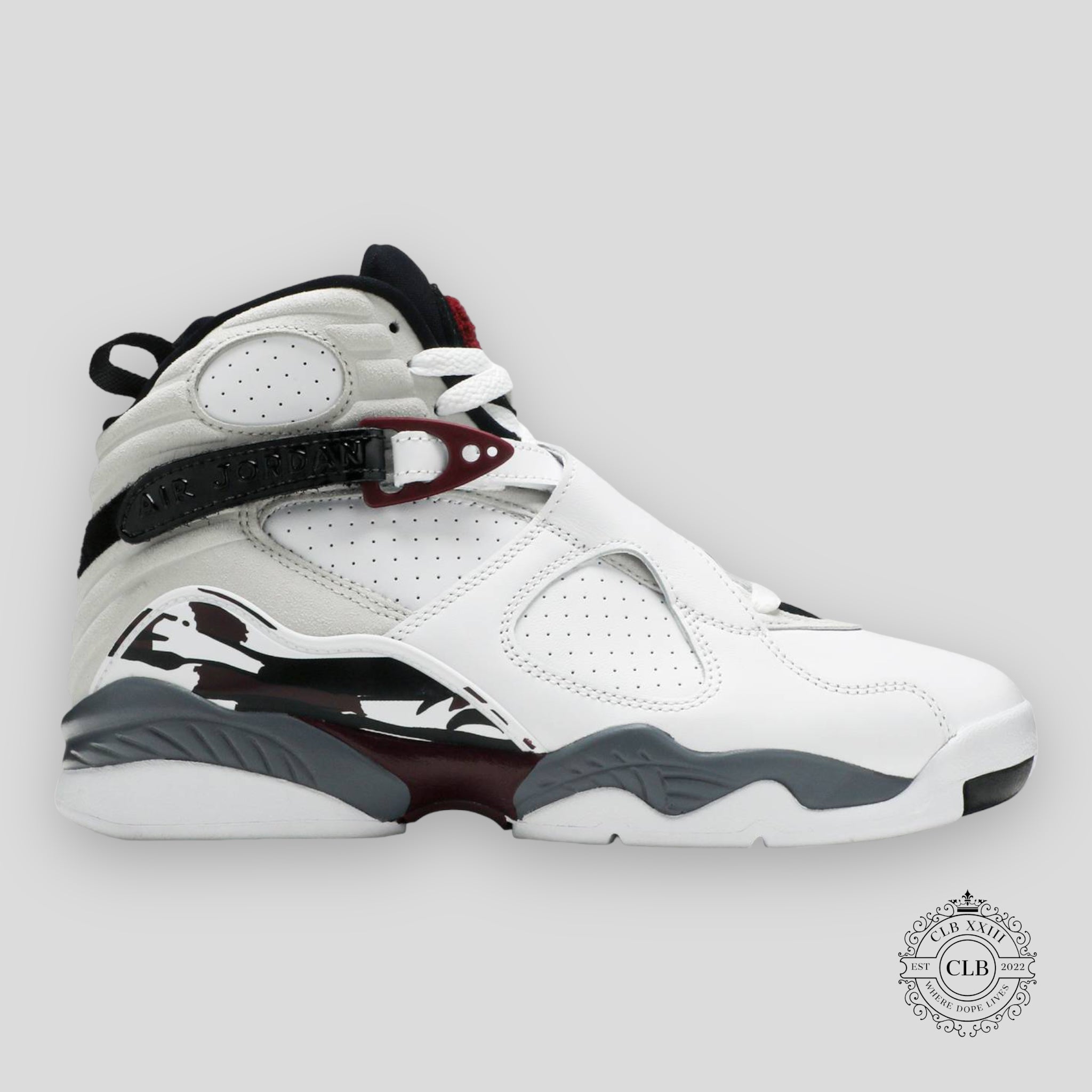 AIR JORDAN 8 RETRO (W) “WHITE BURGUNDY”