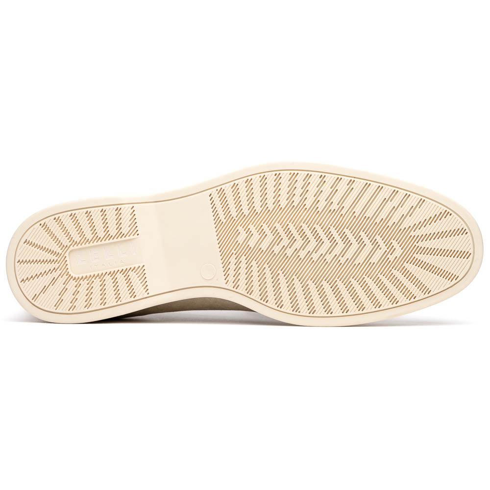 16-621-BON LIVORNO Sueded Italian Goatskin Loafer Bone