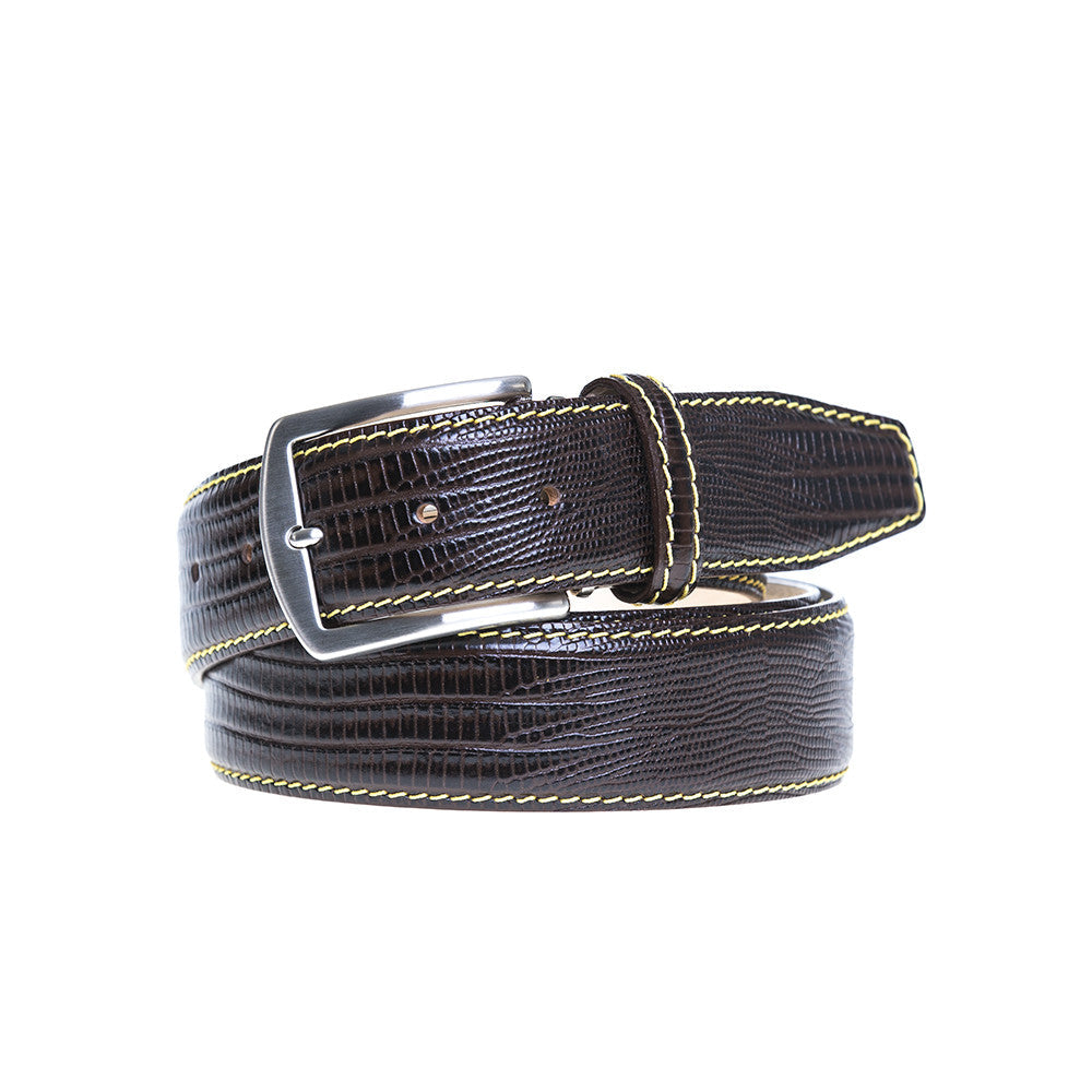 Brown Mock Lizard Belt